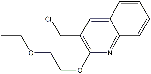 3-(chloromethyl)-2-(2-ethoxyethoxy)quinoline Structure