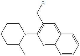 3-(chloromethyl)-2-(2-methylpiperidin-1-yl)quinoline Structure