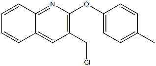 3-(chloromethyl)-2-(4-methylphenoxy)quinoline 구조식 이미지