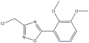 3-(chloromethyl)-5-(2,3-dimethoxyphenyl)-1,2,4-oxadiazole 구조식 이미지