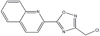 3-(chloromethyl)-5-(quinolin-2-yl)-1,2,4-oxadiazole Structure