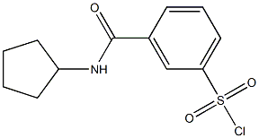 3-(cyclopentylcarbamoyl)benzene-1-sulfonyl chloride Structure