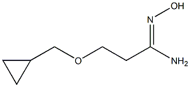 3-(cyclopropylmethoxy)-N'-hydroxypropanimidamide Structure