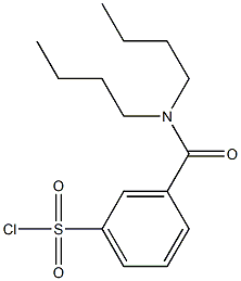 3-(dibutylcarbamoyl)benzene-1-sulfonyl chloride Structure