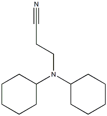 3-(dicyclohexylamino)propanenitrile 구조식 이미지