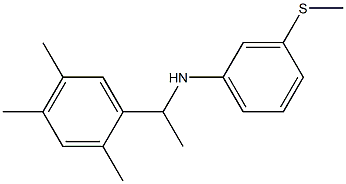 3-(methylsulfanyl)-N-[1-(2,4,5-trimethylphenyl)ethyl]aniline 구조식 이미지