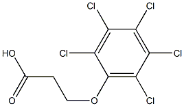 3-(pentachlorophenoxy)propanoic acid 구조식 이미지