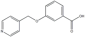 3-(pyridin-4-ylmethoxy)benzoic acid 구조식 이미지