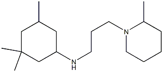 3,3,5-trimethyl-N-[3-(2-methylpiperidin-1-yl)propyl]cyclohexan-1-amine Structure