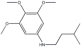 3,4,5-trimethoxy-N-(3-methylbutyl)aniline Structure