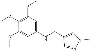 3,4,5-trimethoxy-N-[(1-methyl-1H-pyrazol-4-yl)methyl]aniline Structure