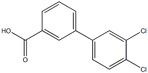3',4'-dichloro-1,1'-biphenyl-3-carboxylic acid Structure