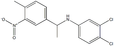 3,4-dichloro-N-[1-(4-methyl-3-nitrophenyl)ethyl]aniline 구조식 이미지