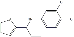 3,4-dichloro-N-[1-(thiophen-2-yl)propyl]aniline 구조식 이미지