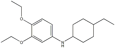 3,4-diethoxy-N-(4-ethylcyclohexyl)aniline Structure