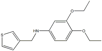 3,4-diethoxy-N-(thiophen-3-ylmethyl)aniline Structure