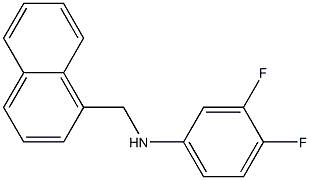 3,4-difluoro-N-(naphthalen-1-ylmethyl)aniline Structure