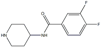 3,4-difluoro-N-(piperidin-4-yl)benzamide Structure