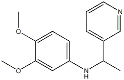 3,4-dimethoxy-N-[1-(pyridin-3-yl)ethyl]aniline 구조식 이미지