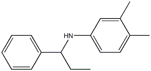 3,4-dimethyl-N-(1-phenylpropyl)aniline 구조식 이미지