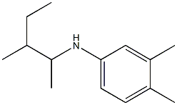 3,4-dimethyl-N-(3-methylpentan-2-yl)aniline 구조식 이미지