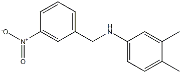 3,4-dimethyl-N-[(3-nitrophenyl)methyl]aniline 구조식 이미지