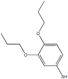 3,4-dipropoxybenzene-1-thiol Structure