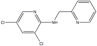 3,5-dichloro-N-(pyridin-2-ylmethyl)pyridin-2-amine 구조식 이미지