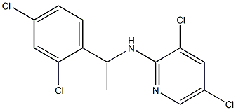 3,5-dichloro-N-[1-(2,4-dichlorophenyl)ethyl]pyridin-2-amine Structure