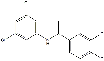 3,5-dichloro-N-[1-(3,4-difluorophenyl)ethyl]aniline 구조식 이미지