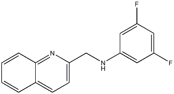 3,5-difluoro-N-(quinolin-2-ylmethyl)aniline Structure