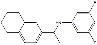 3,5-difluoro-N-[1-(5,6,7,8-tetrahydronaphthalen-2-yl)ethyl]aniline Structure