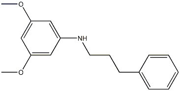 3,5-dimethoxy-N-(3-phenylpropyl)aniline 구조식 이미지