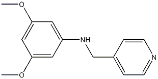 3,5-dimethoxy-N-(pyridin-4-ylmethyl)aniline 구조식 이미지