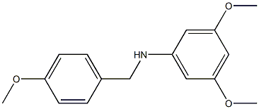 3,5-dimethoxy-N-[(4-methoxyphenyl)methyl]aniline Structure