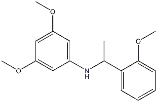 3,5-dimethoxy-N-[1-(2-methoxyphenyl)ethyl]aniline Structure