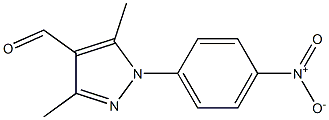 3,5-dimethyl-1-(4-nitrophenyl)-1H-pyrazole-4-carbaldehyde 구조식 이미지