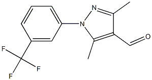 3,5-dimethyl-1-[3-(trifluoromethyl)phenyl]-1H-pyrazole-4-carbaldehyde Structure