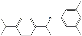 3,5-dimethyl-N-{1-[4-(propan-2-yl)phenyl]ethyl}aniline 구조식 이미지