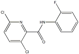 3,6-dichloro-N-(2-fluorophenyl)pyridine-2-carboxamide Structure