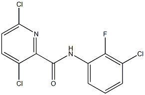 3,6-dichloro-N-(3-chloro-2-fluorophenyl)pyridine-2-carboxamide Structure