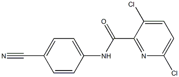 3,6-dichloro-N-(4-cyanophenyl)pyridine-2-carboxamide Structure