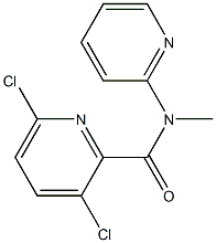 3,6-dichloro-N-methyl-N-(pyridin-2-yl)pyridine-2-carboxamide 구조식 이미지