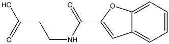 3-[(1-benzofuran-2-ylcarbonyl)amino]propanoic acid 구조식 이미지