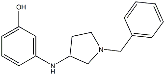 3-[(1-benzylpyrrolidin-3-yl)amino]phenol Structure