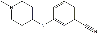 3-[(1-methylpiperidin-4-yl)amino]benzonitrile 구조식 이미지