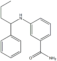3-[(1-phenylbutyl)amino]benzamide 구조식 이미지