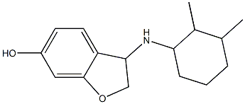 3-[(2,3-dimethylcyclohexyl)amino]-2,3-dihydro-1-benzofuran-6-ol 구조식 이미지
