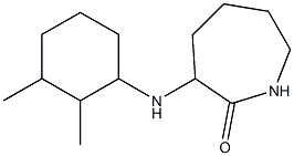 3-[(2,3-dimethylcyclohexyl)amino]azepan-2-one Structure