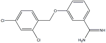 3-[(2,4-dichlorophenyl)methoxy]benzene-1-carboximidamide 구조식 이미지